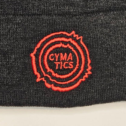 Beanie graphite/red