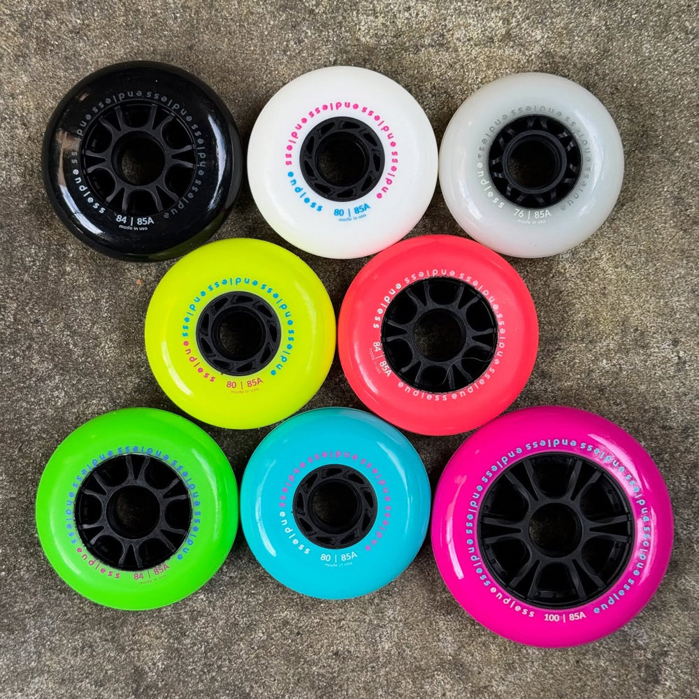 90mm/85A Neon Coral 4-pack