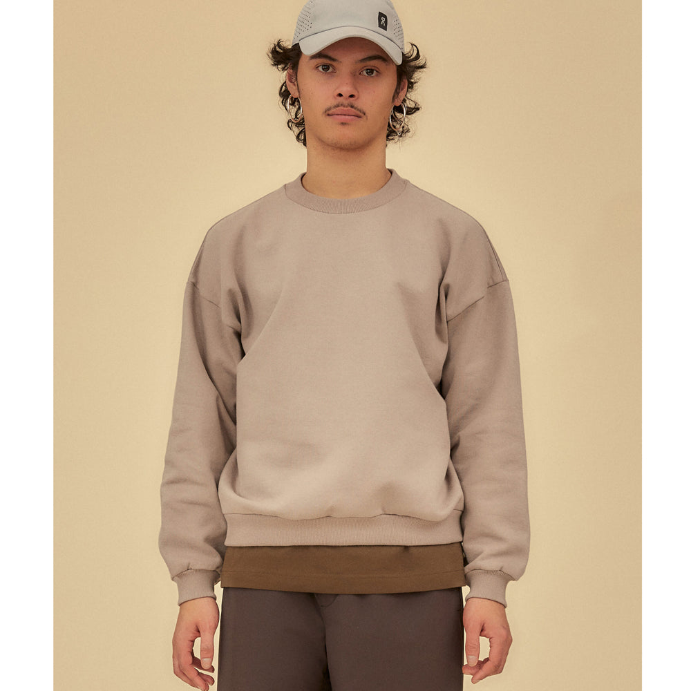 Organic Crewneck Schroom Stone