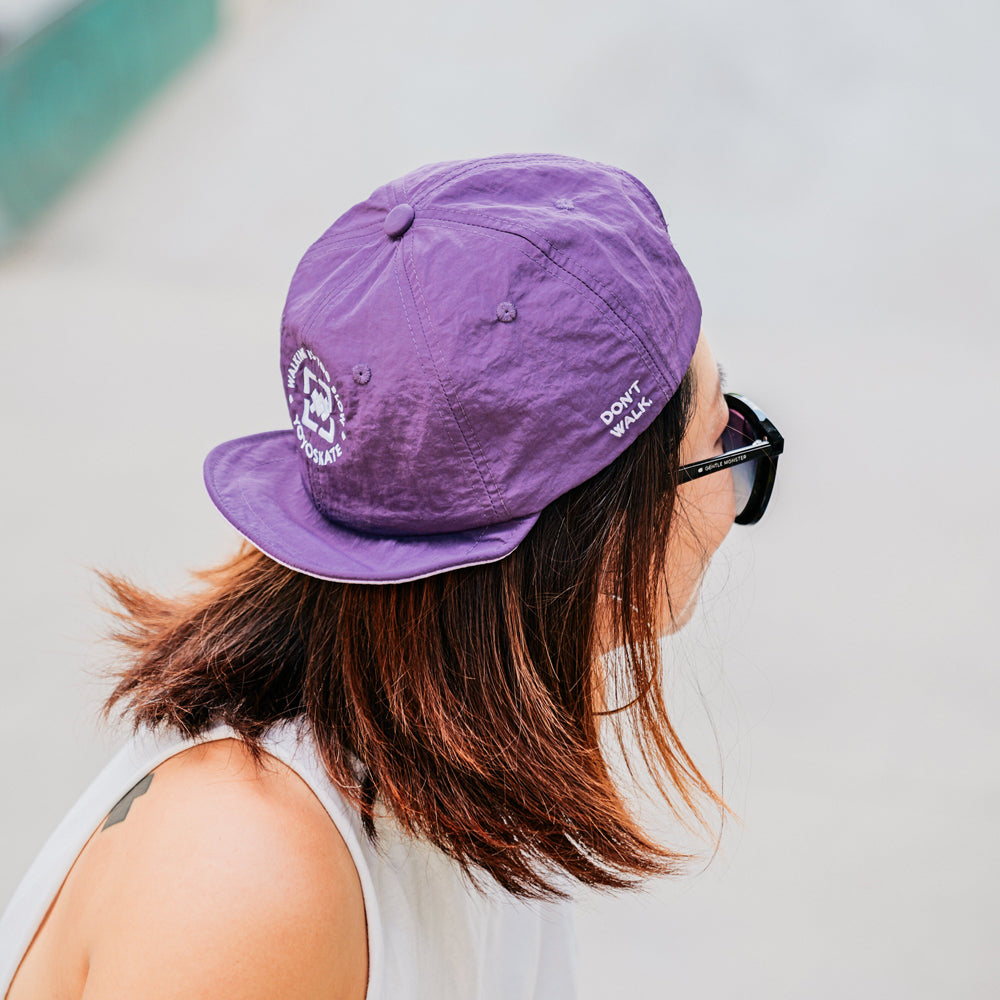 Soft Brim “Don't Walk” Cap Purple