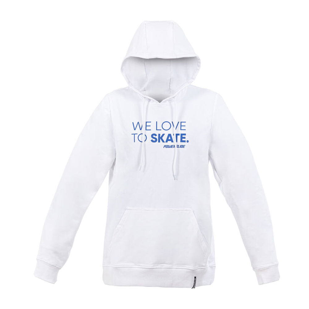 We Love To Skate Hoodie white