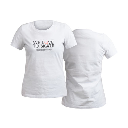 We Love To Skate women-shirt white