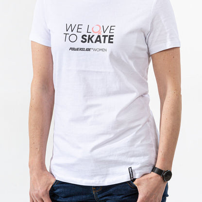 We Love To Skate women-shirt white
