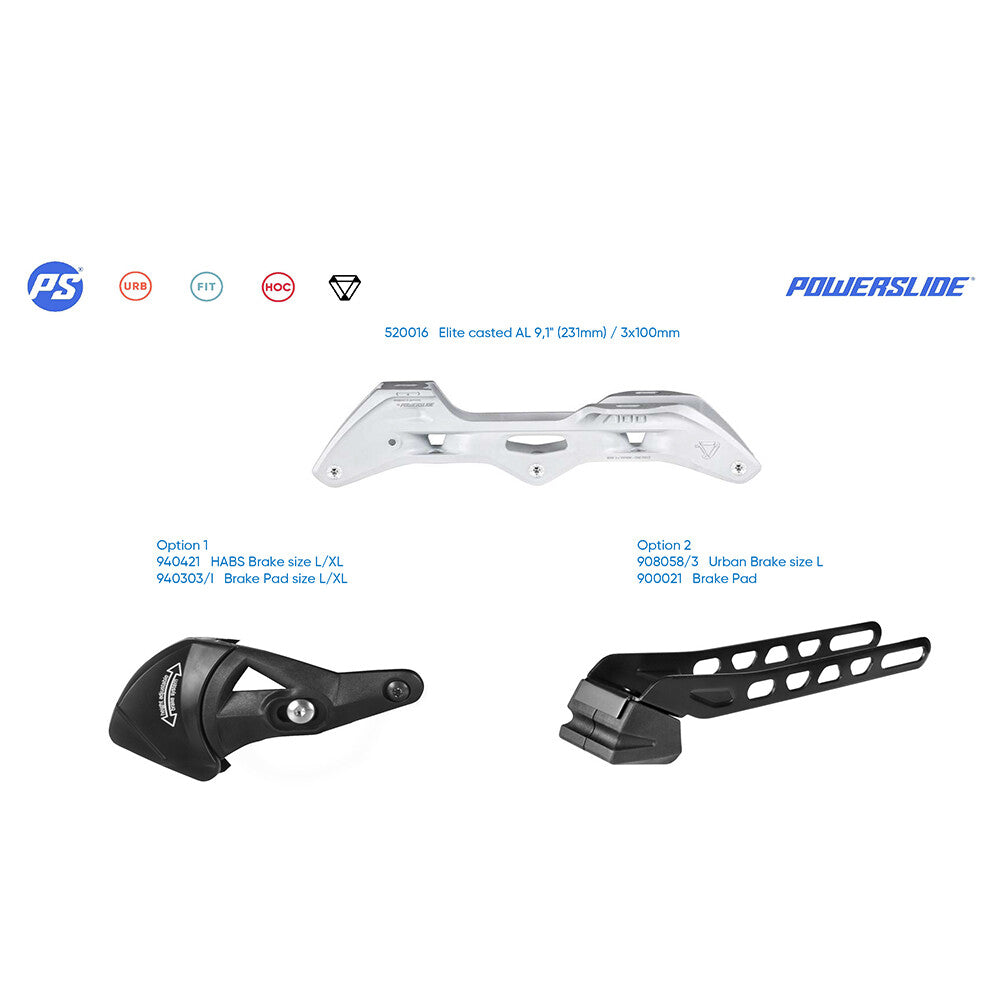 Trinity Elite Casted 3x100mm 231mm white