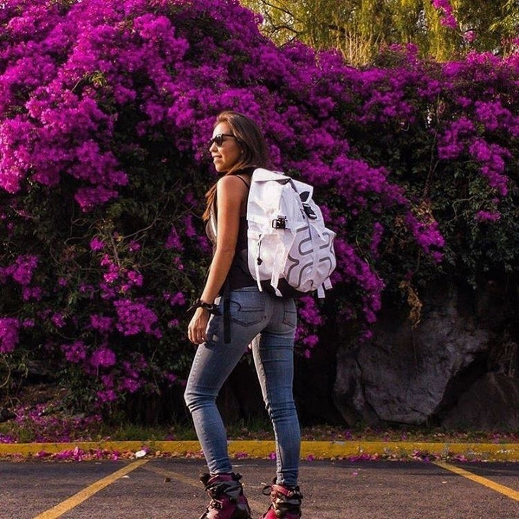 Medium backpack white