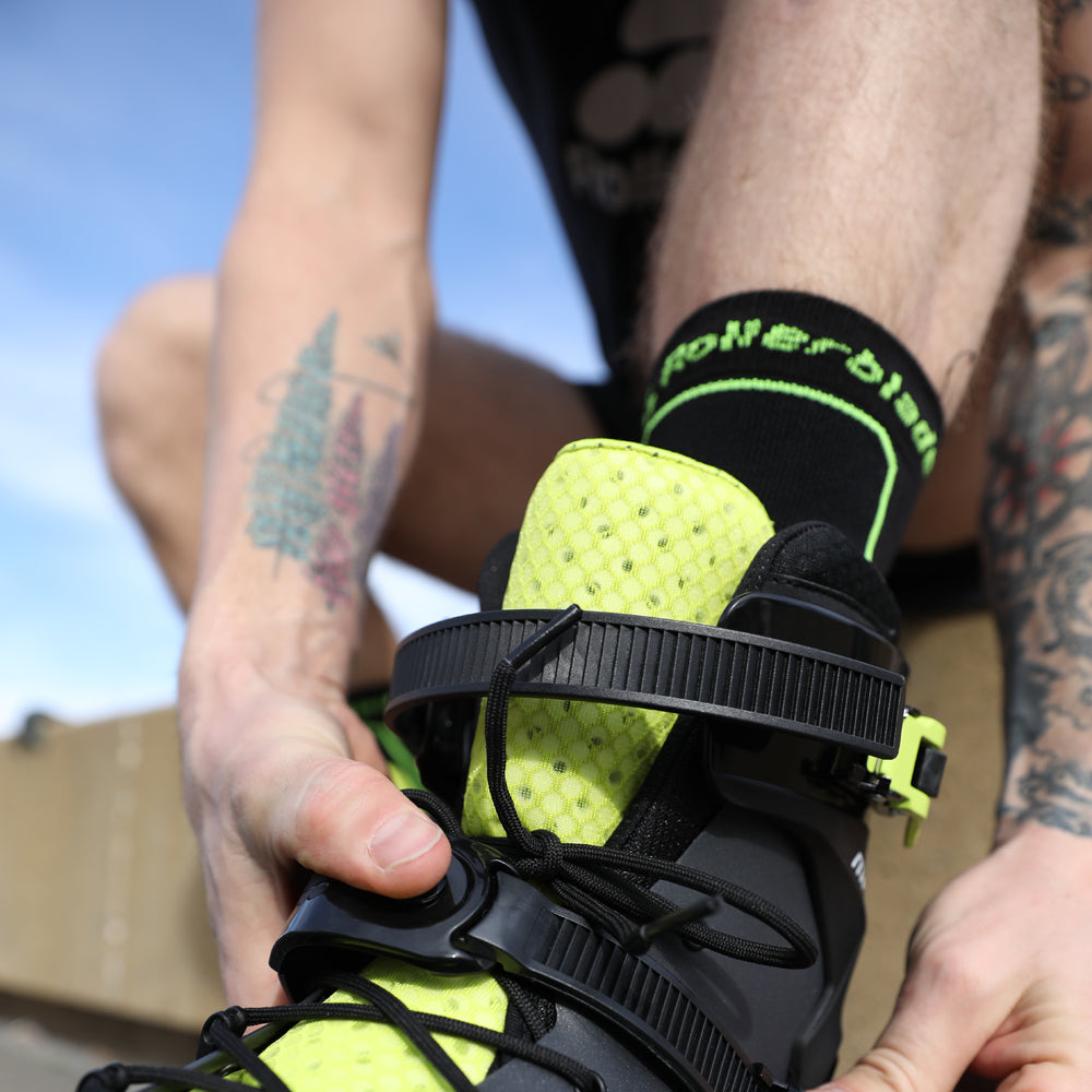 High Performance Socks W black/green