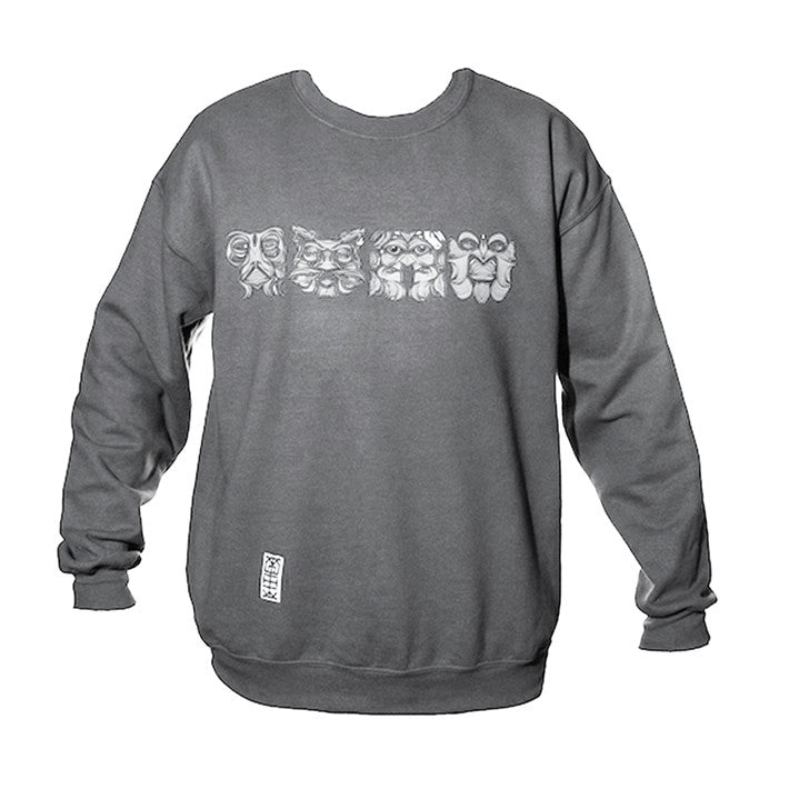 Four face sweater grey