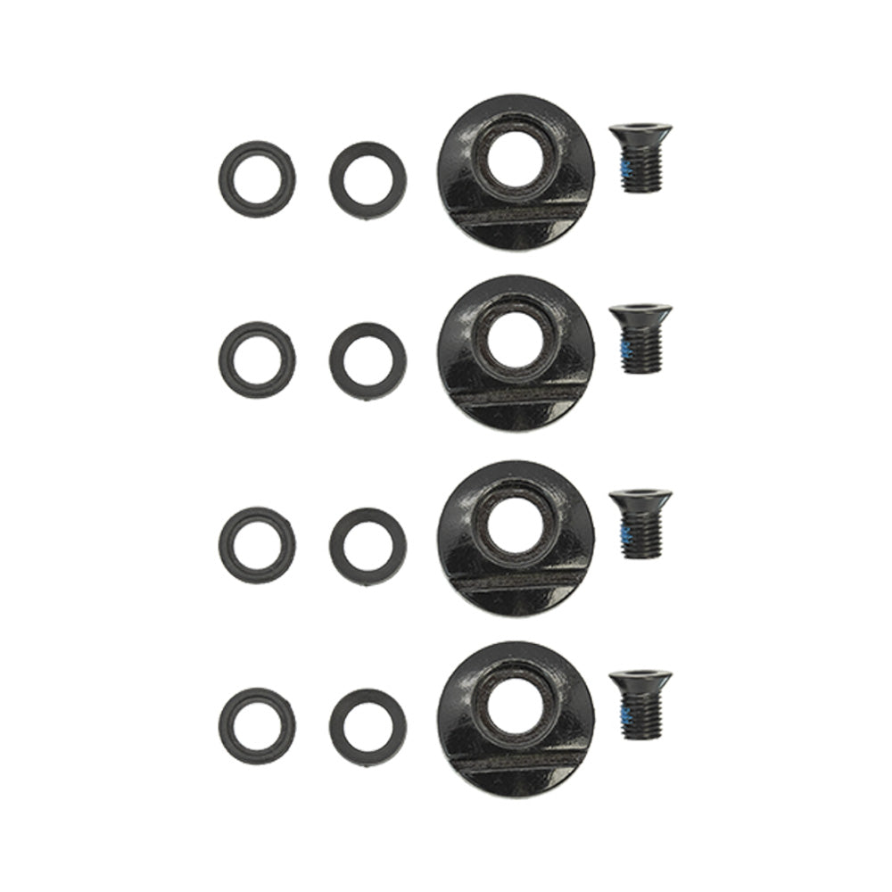Cuff bolts FR1, FR2 Button black 4-pack