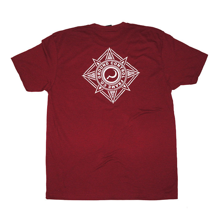 Crest t-shirt maroon