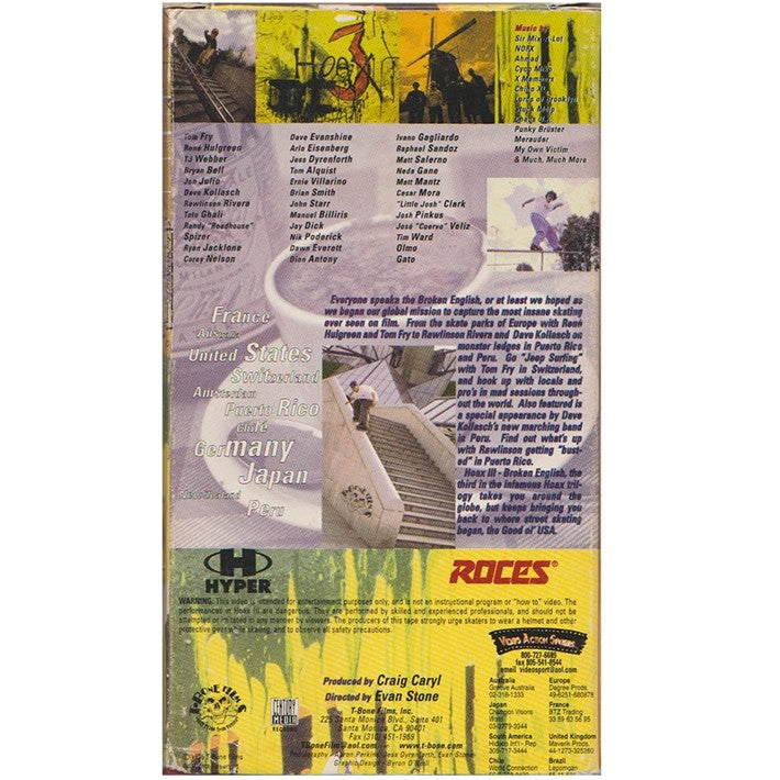 Hoax 3 - Broken English VHS