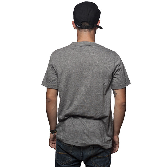 Fish Brain V-neck grey