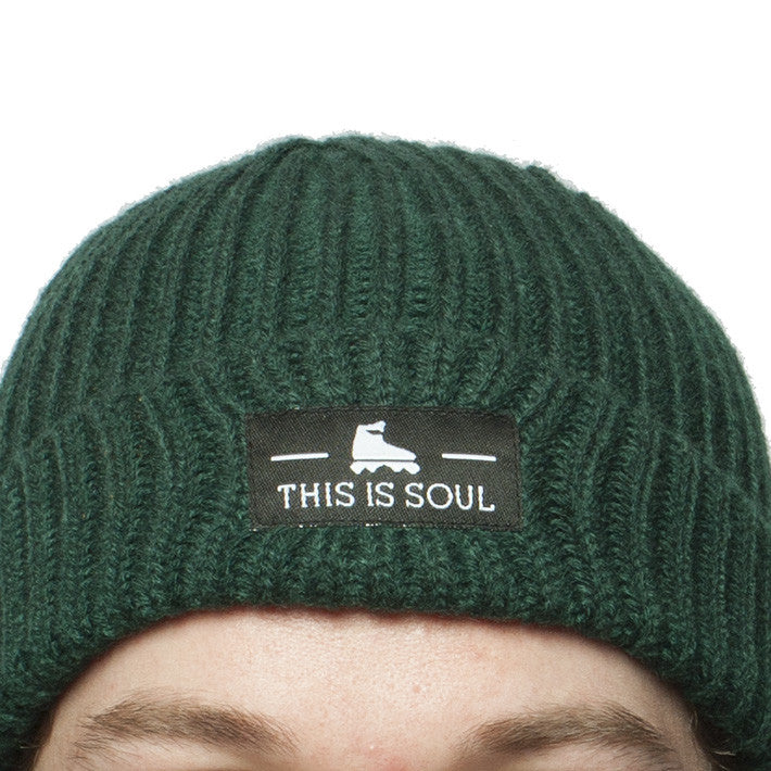 Knit beanie green