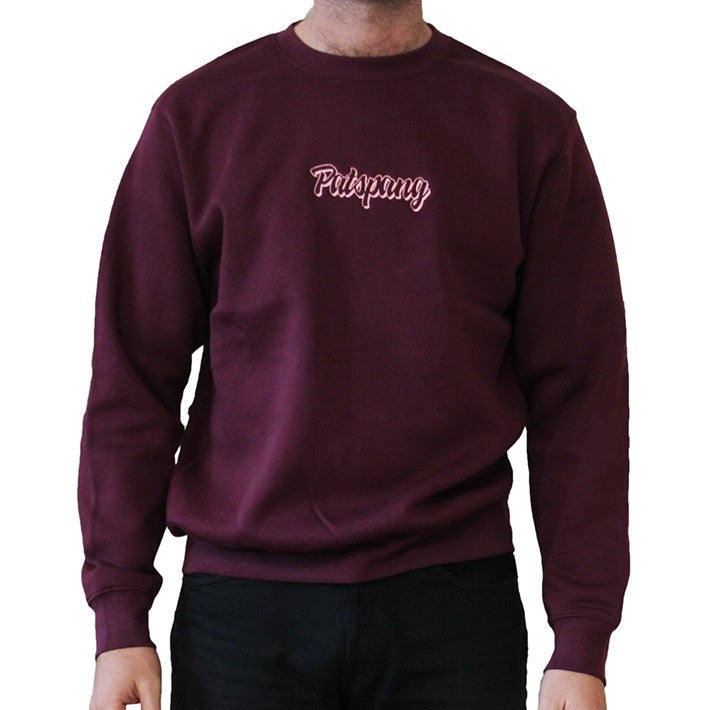Applique TB Crewneck bordeaux