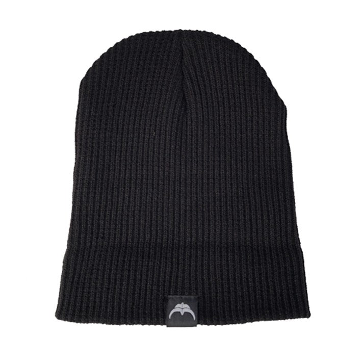 Beanie woven knit black