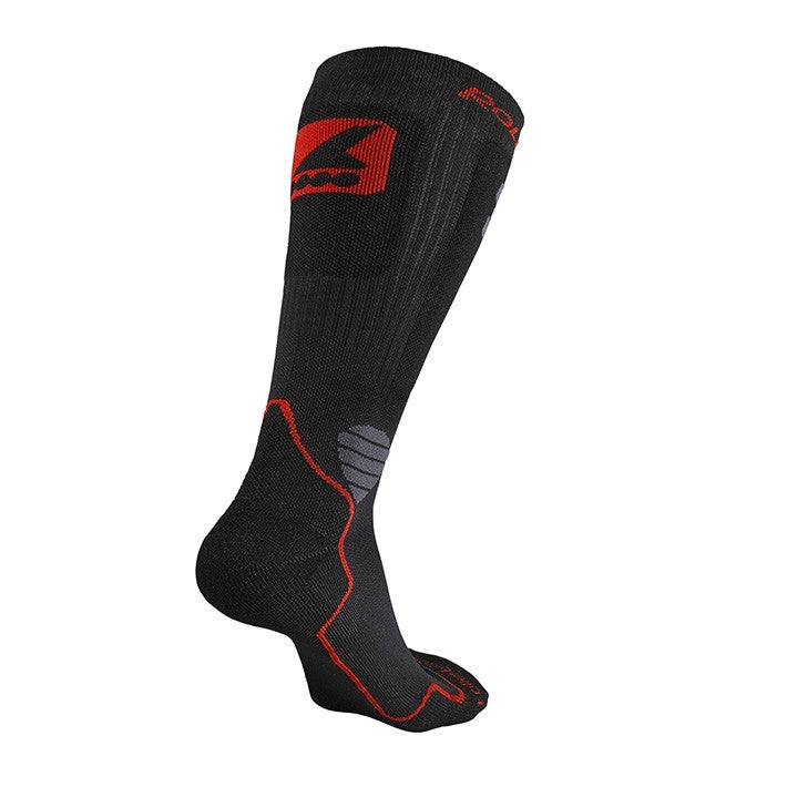 high performance socks black/red