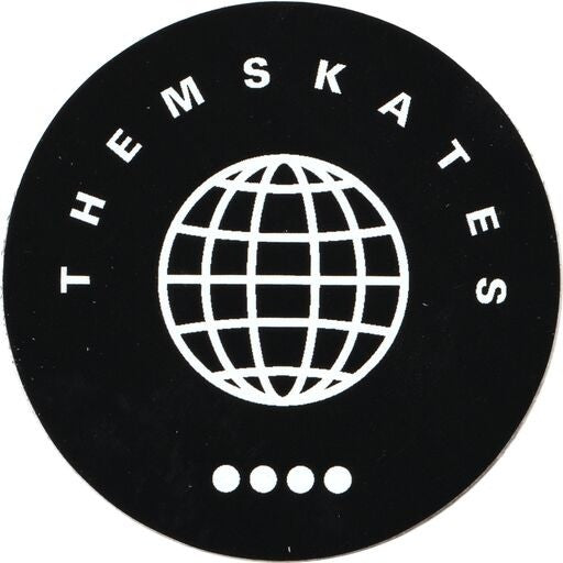 Sticker round black 5 CM