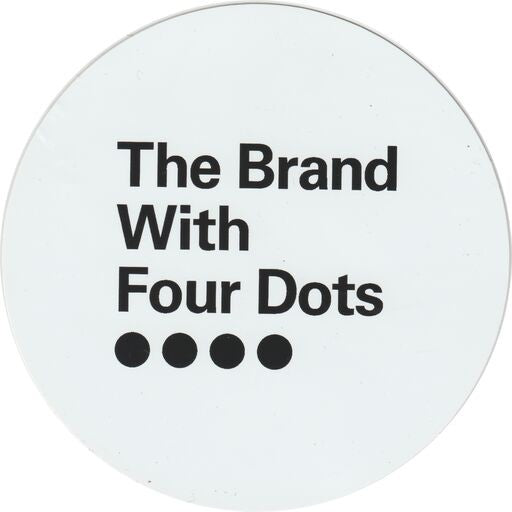 Sticker round white 11.5 CM