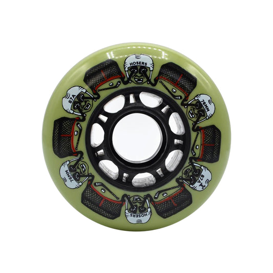76mm/86A Freeride Inline Skating Wheels MF 4-Pack - White