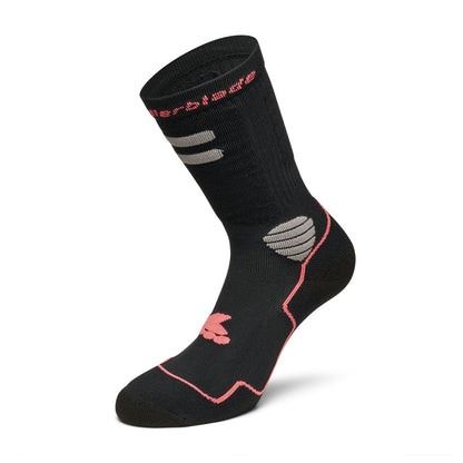 High Performance Socks black/coral