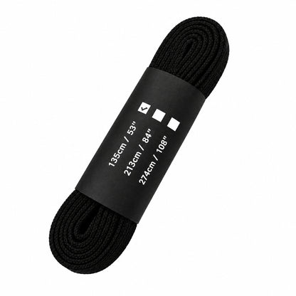 Dark Streak Waxed Laces 135cm black