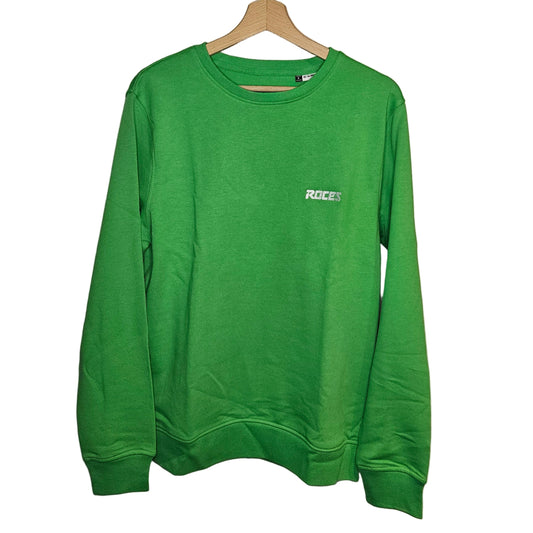 Organic crewneck sweatshirt green
