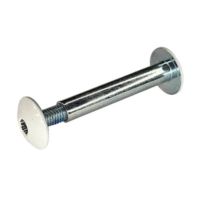 Axle Double 6.3mm L37 Allen/Hex white pcs