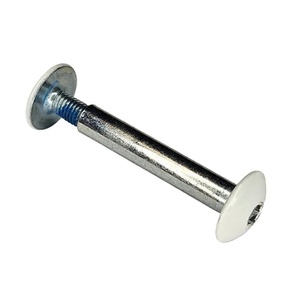 Axle Double 6.3mm L37 Allen/Hex white pcs