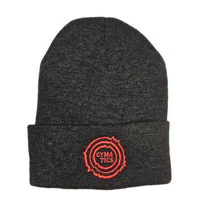 Beanie graphite/red