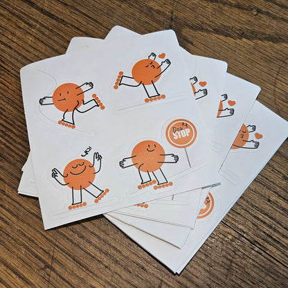 Sticker set 10x10cm 4-pack