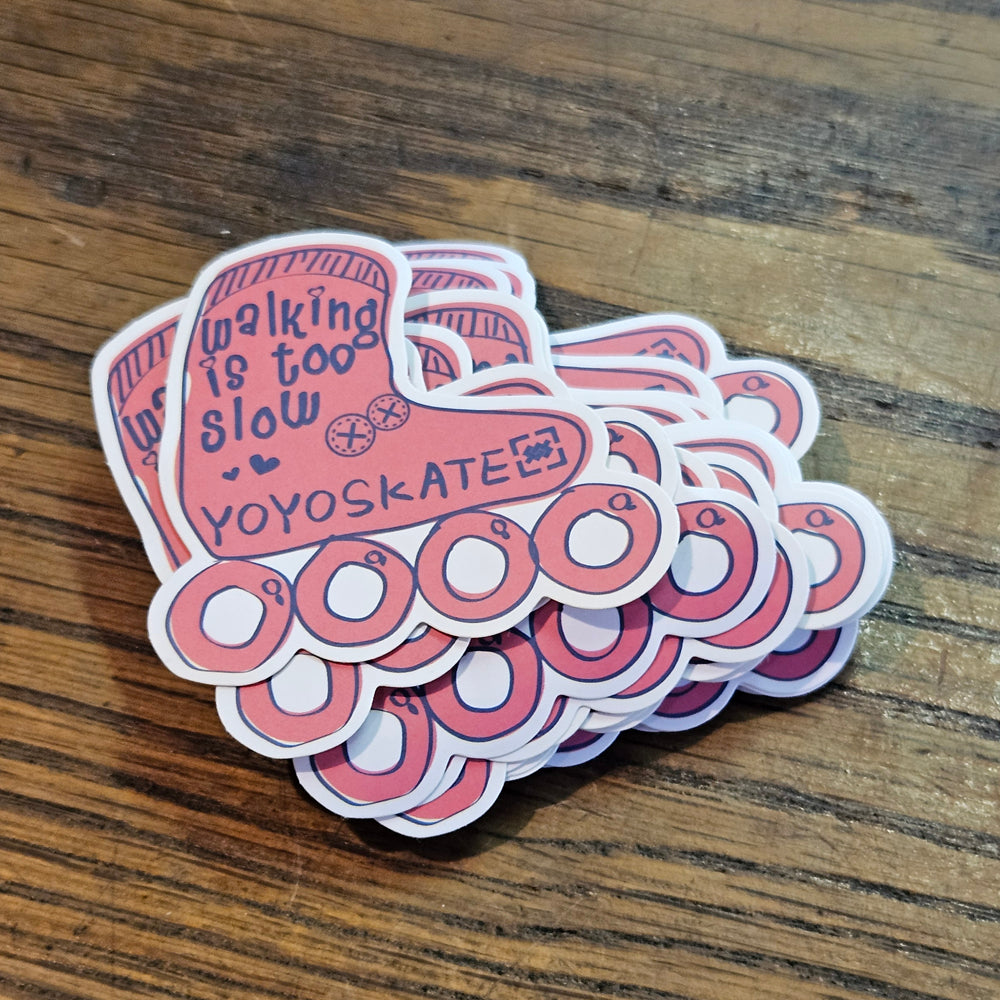 Walking is Too Slow Sticker 5x5cm