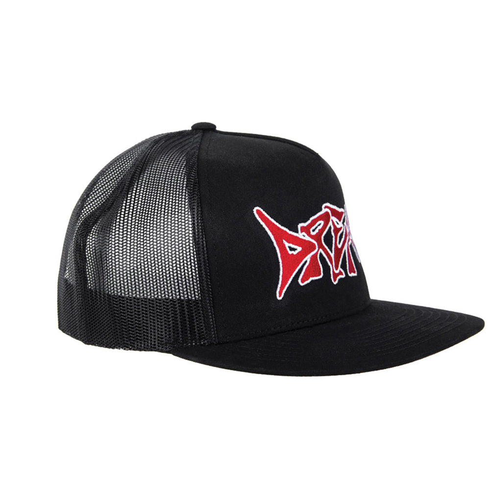 Rider Misfit Trucker Hat Black/red