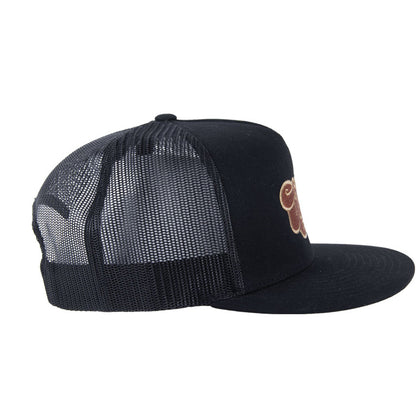 Logo Trucker Hat Black/Copper/Gold