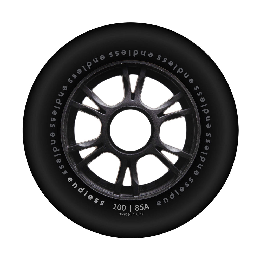 100mm/85A black 4-pack