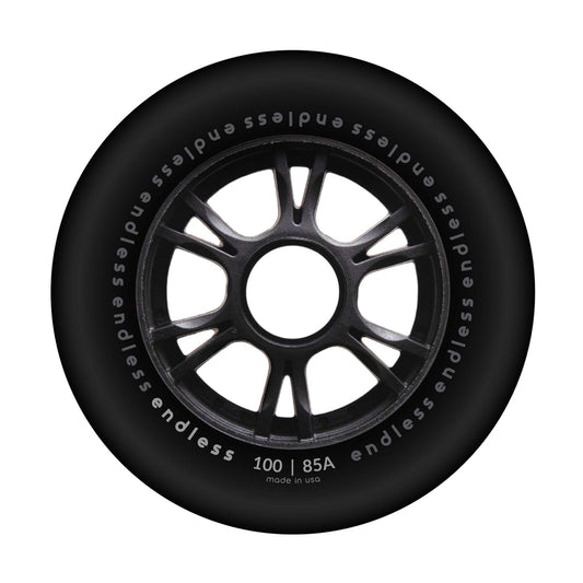 100mm/85A black 4-pack