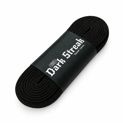 Dark Streak Waxed Laces 274cm black