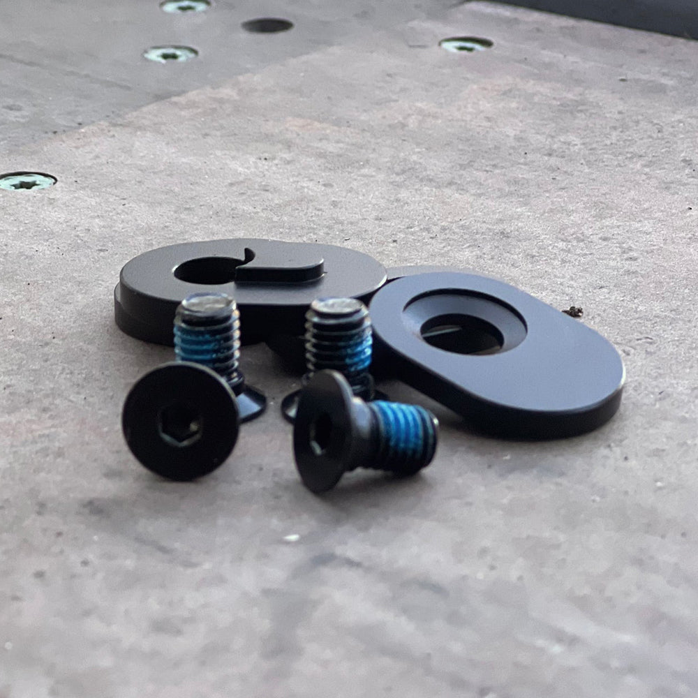 Cuff bolts & inserts M8 black 4-pack