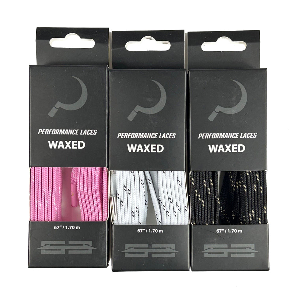 GC Hockey Laces with metal tips 170cm pink