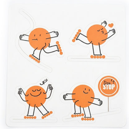 Sticker set 10x10cm 4-pack