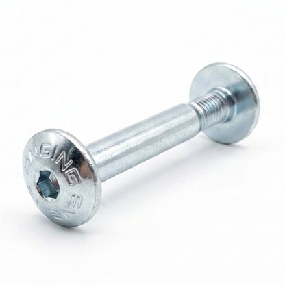 Axle Double 6.3mm L34 Allen/Hex white pcs