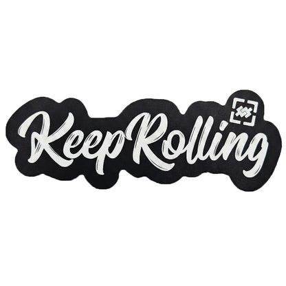 Keep Rolling Sticker 3x8cm