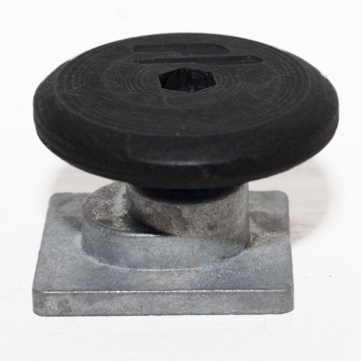 Cuff bolts oval black 4-pack