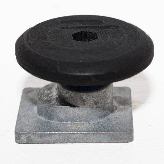 Cuff bolts oval black 4-pack