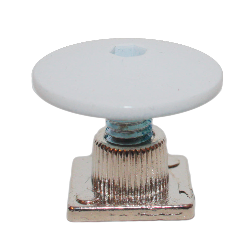 Cuff bolts M6 white 4-pack