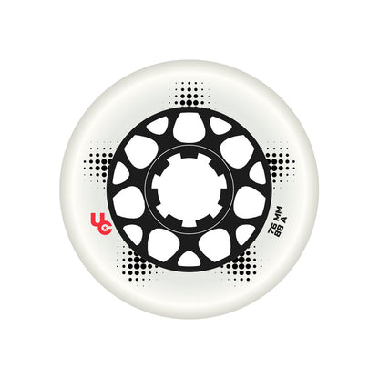 Team PRO 76mm/88a white 4-Pack