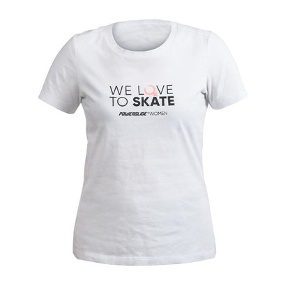 We Love To Skate women-shirt white