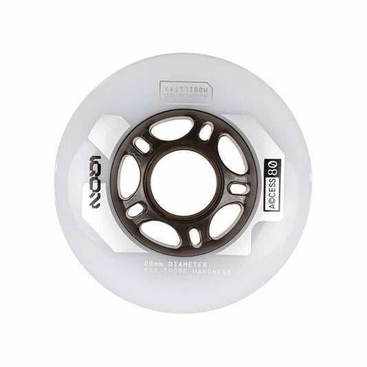 Acces II Natural 80mm/85A White 4-pack