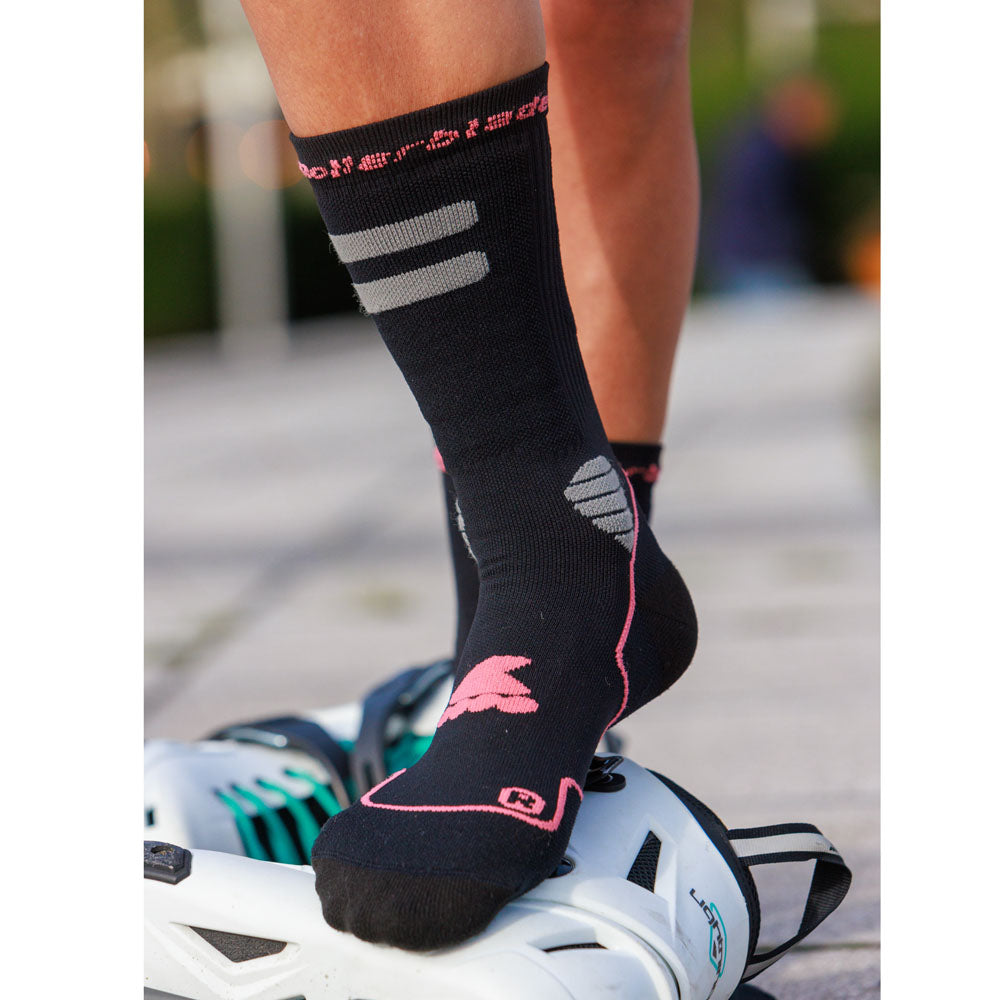High Performance Socks black/coral