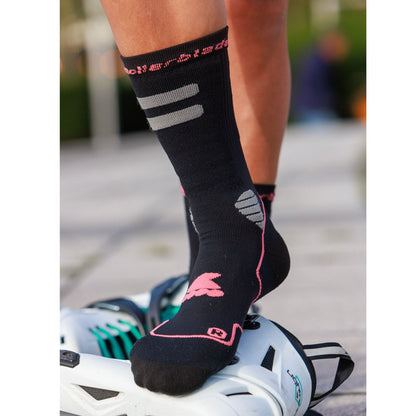 High Performance Socks black/coral