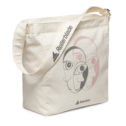 Tote Bag Lovefaces 23L off-white