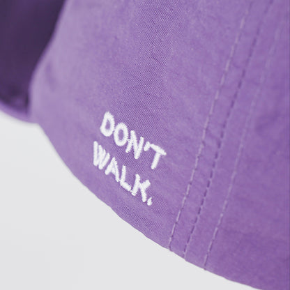Soft Brim “Don't Walk” Cap Purple